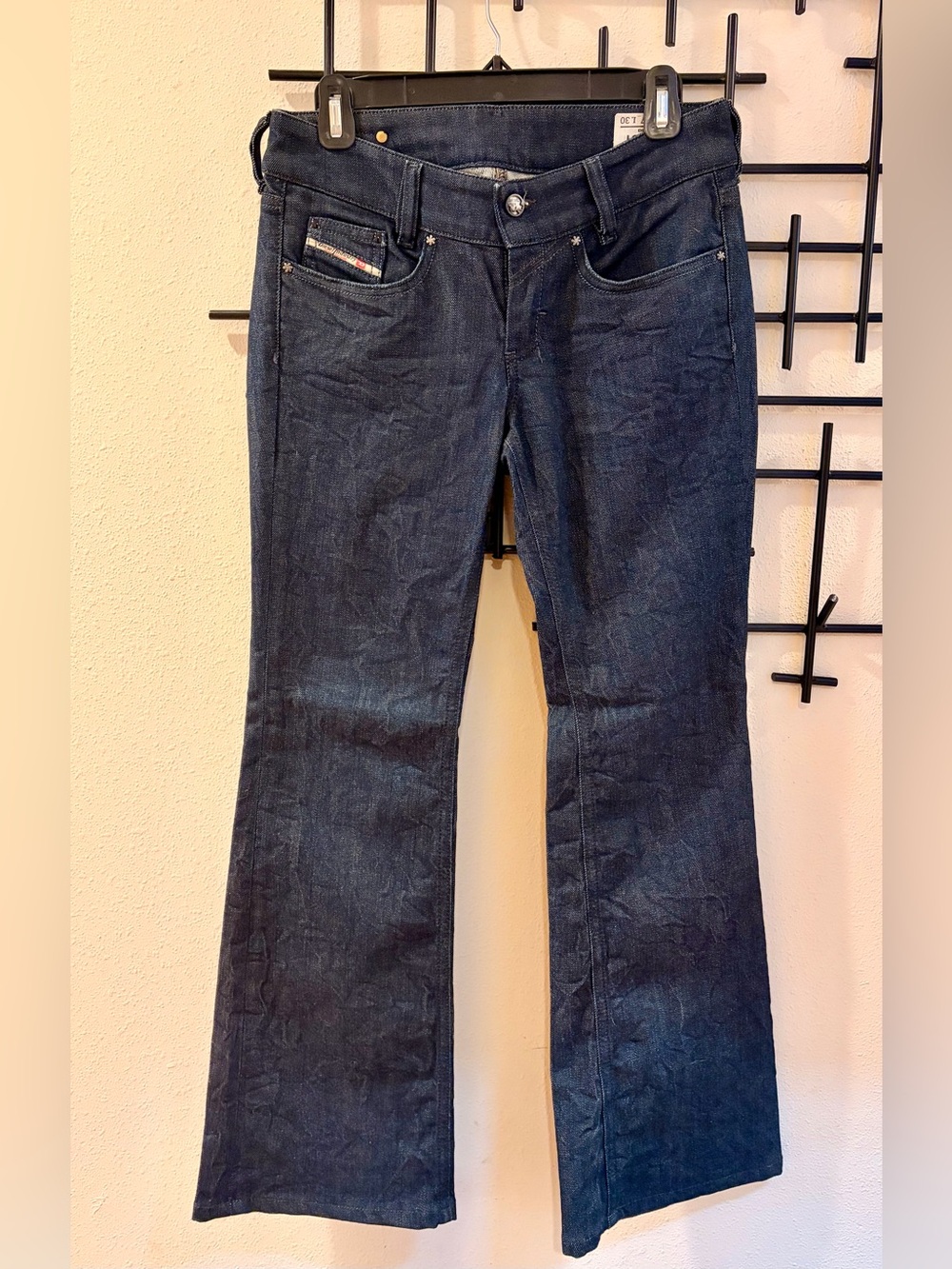 Classic Dark Blue Women’s Diesel Jeans - Flared Leg - Never Worn